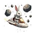 thumbnail image 3 of cartoon Rabbit Astronaut Stickers, Waterproof Rabbit Astronaut Sticker for Water Bottle Laptop Phone Cases Planner Skateboard Luggage Helmet Party Favor Decor, Ideal for Adults Teens Teacher Rewards, 3 of 9
