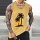 thumbnail image 5 of Camisetas de Tanque de los Hombres Tanque de los Hombres Incolor Gradiente de Impresión Cuello Redondo Correa Delgada Fuga Atrás Regular Casual Deportes Blusas de Tanque, 5 of 5