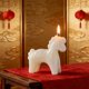 thumbnail image 4 of Vela perfumada de Año Nuevo | Adorno de caballo de cera de soja | Vela decorativa blanca para centro de mesa | Regalo para familiares, amigos y recuerdos de fiesta, 4 of 6