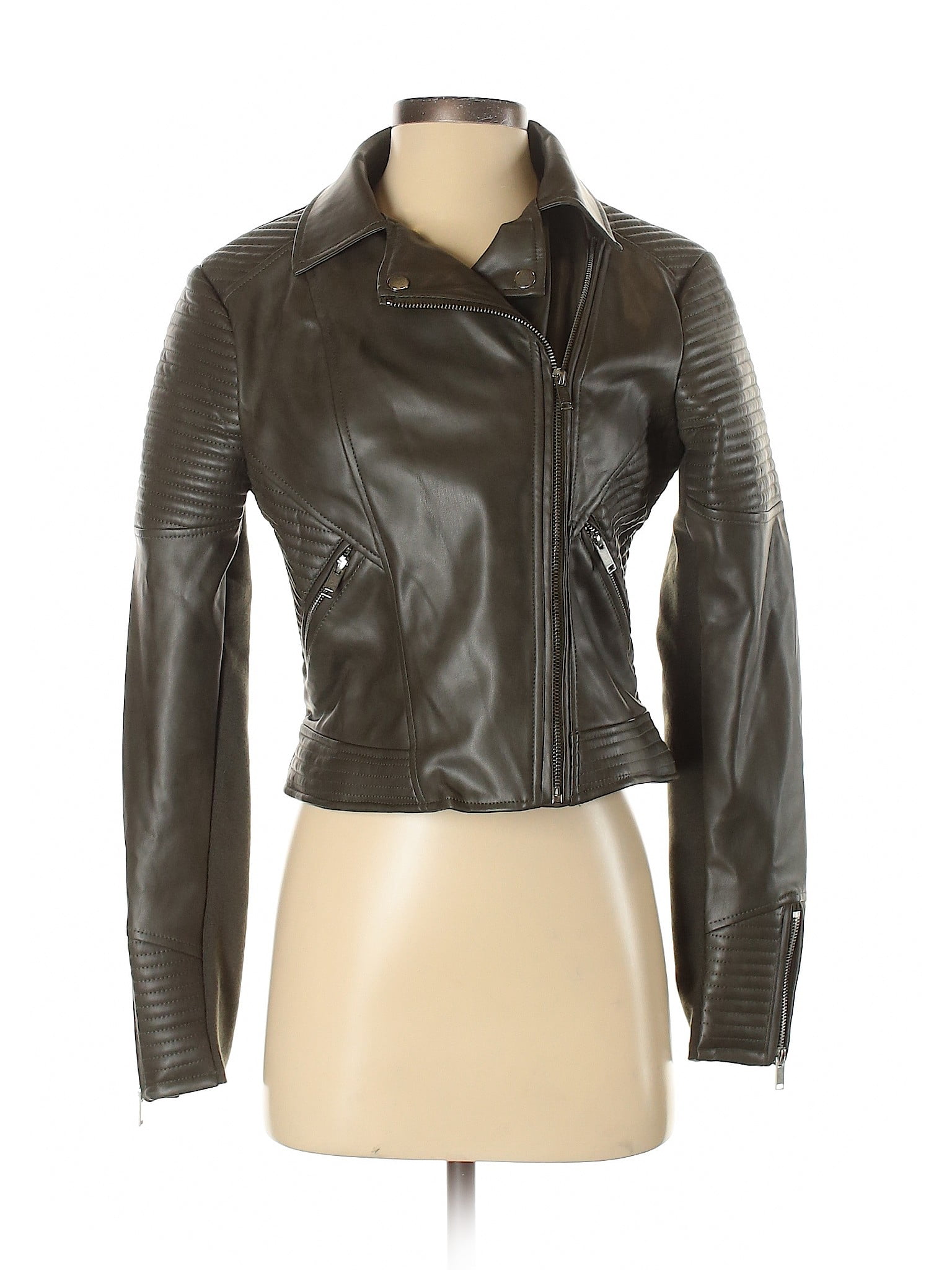 Bar III PreOwned Bar III Women's Size S Faux Leather Jacket