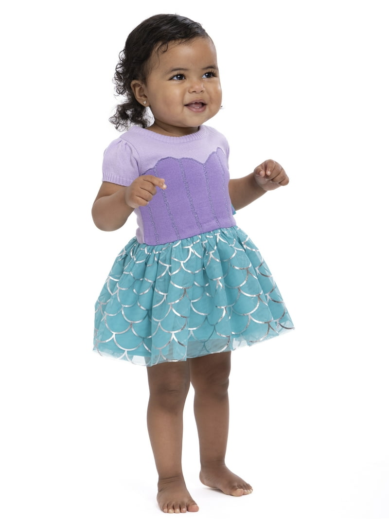 Disney Baby Girl Little Mermaid Ariel Cosplay Dress, Sizes 0/3 Months-6/9  Months - Walmart.com