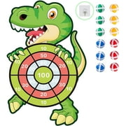FabricMCC Dinosaur Toys,Safe Dart Board for Kids with 12 Sticky Balls & Hook,Dinosaur Birthday Party Supplies Party Game for Kids Outdoor Indoor Toys, Birthday Gifts for Boys Girls Age 2+,30inches