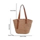 thumbnail image 2 of Bolso Paja Playa Verano Hombro Vacaciones Viaje Bolso para Mujer Caqui, 2 of 4