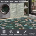 thumbnail image 4 of Washable Runner Rug Modern Insect Floral Print Area Rug Mushroom Carpet for Kitchen Stain Resistant Carpet with Non-Slip Backing Low Pile Floor Cover for Hallway Laundry Bedroom, 4 of 7