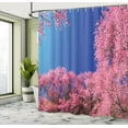 thumbnail image 5 of Ambesonne Nature Shower Curtain, Cherry Blossom Trees, 69"Wx70"L, Fuchsia Blue, 5 of 5