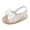 White, variant on JSCDRPDWL Size 5 Toddler Girl Sandals Boys Wide Shoes Toddler Girls' Summer Outdoor First Walk Sandals with Flower Bowknot Kids Shoes Toddler Shoes Size 6