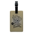 thumbnail image 1 of I Love My Morkie Morkshire Terrier Rectangle Leather Luggage Card Suitcase Carry-On ID Tag, 1 of 7
