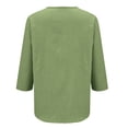 thumbnail image 7 of Summer Tops for Women Gsakboxl Women Cotton Linen Half Sleeve Cardigan Plus Size Loose Fit Casual Shirt With Chest Pocket Soft Breathable Spring Summer Daily Outerwear Blouses for Women Dressy Casual, 7 of 7