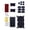 Black, variant on 7829 Quick Easy Installs Waterproof Enclosure with IP68 Protections for 6 Connection