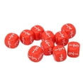 thumbnail image 3 of 20Pcs Fraction  Class Set, Numbered  Plastic 6 Sided Faceted Table Game Accessories For Kids Math Practice, 3 of 8