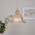 thumbnail image 3 of Flower Shape Clear Glass Pendant Lighting for Kitchen Sink, Transparent Glass Pendant Light for Dining Room Table, Modern Simple Ceiling Hanging Lamp for Kitchen Island, Chandelier for Bar Counter, 3 of 7