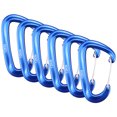 thumbnail image 1 of 6 PCS Carabiner 12KN Heavy Duty Carabiner Clips for Hammocks Camping Hiking Backpacking, 1 of 7