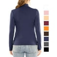 thumbnail image 3 of Stretch Is Comfort Women's Oh So Soft Long Sleeve Mock Neck Top | Adult Small-Large, 3 of 6