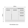 thumbnail image 3 of Mueble Inferior de Cocina MADESA Agata 2 Puertas 3 Cajones 120 cm, 3 of 9