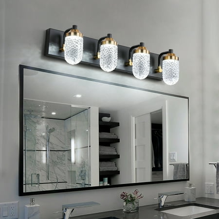 

Enhance Your Bathroom Lighting Experience with 4 Perfectly Bright LED Vanity Lights Ideal for Creating a Relaxing and Inviting Atmosphere in Your Home.