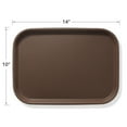 thumbnail image 5 of Jubilee 10" x 14" Restaurant Serving Trays (Set of 4), Brown - NSF Rectangular Food Service Trays, 5 of 7