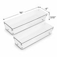 thumbnail image 3 of Sorbus Clear Drawer Organizer, Long BPA-Free Storage Tray, 2 pack, 3 of 3