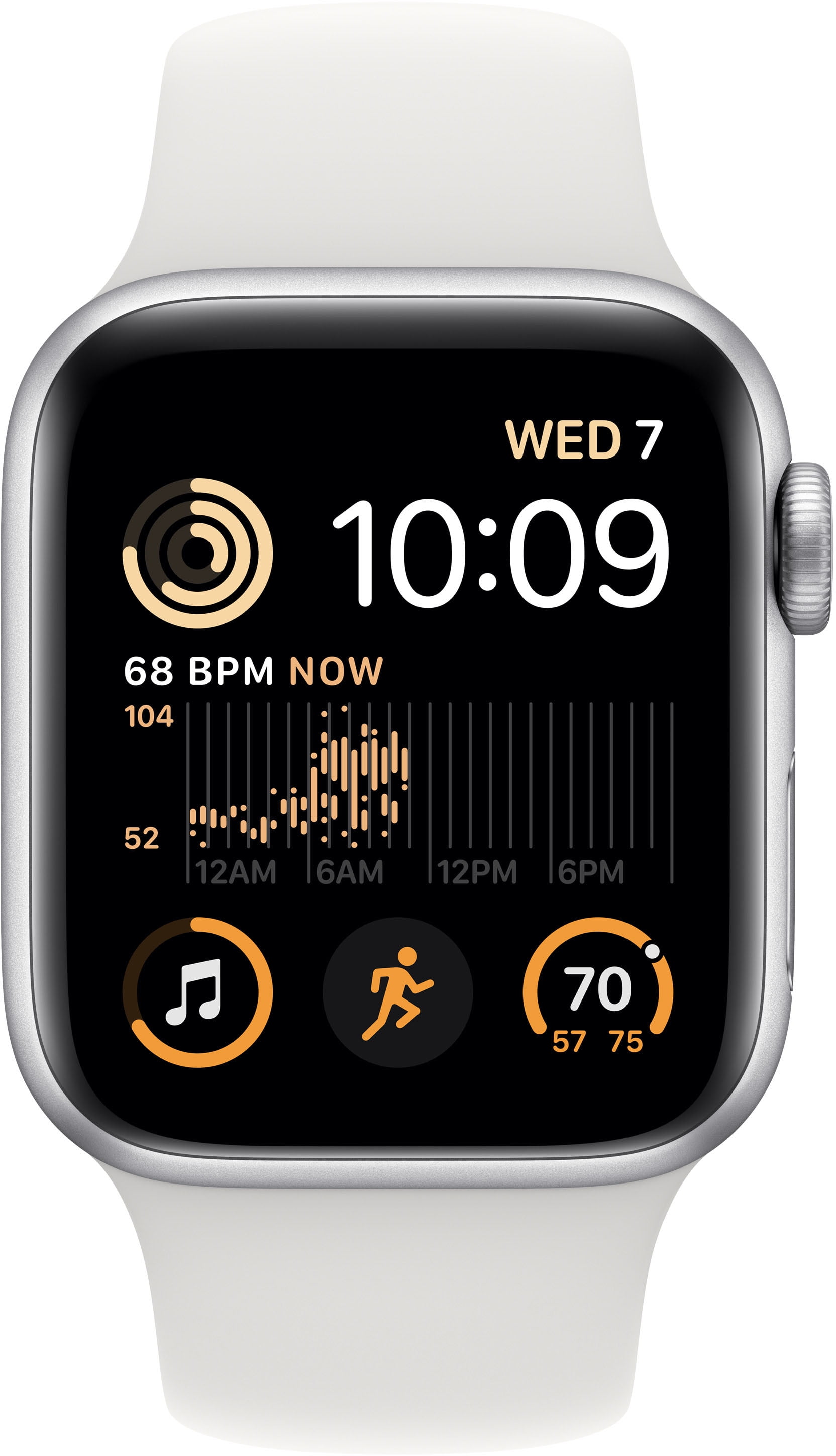 Restored Apple Watch SE 2 (GPS+Cellular, 40mm) - Aluminum Case - Silver Sport Band (Refurbished)