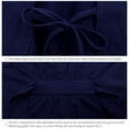 thumbnail image 2 of ANLIQI Women's 100% Cotton Robes Summer Short Sleeve Bathrobe Knee Length Sleepwear with Pockets (Navy Blue,M), 2 of 6