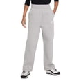 thumbnail image 3 of Nike Sportswear Club Fleece Big Kids' (Girls') Wide-Leg Pants Color: Dark Grey Heather/Base Grey/White Size: XS, 3 of 3
