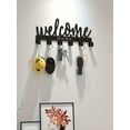 thumbnail image 6 of All-in-One Adhesive Wall Organizer: Key Holder, Hat Rack & Towel Hooks for Entryway, Kitchen, Bathroom - Modern, No-Drill Storage Solution, 6 of 7