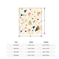 thumbnail image 5 of Vibrant Geometric Pattern Flannel Blanket - Soft Cozy and Warm for Sofa Travel Bed and Chair - Perfect for Modern Decor, 5 of 7