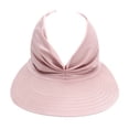 thumbnail image 2 of Visera de verano para mujer con tapa hueca gorra Casual para viajes al aire libre playa Camping senderismo - Rosa SM SunniMix Sombrero de visera de verano, 2 of 8