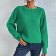 thumbnail image 2 of GigrtiJin Women's Sweater Long Sleeves Causal Crewneck Solid Color Sweaters Warm Comfy Pullover Blouses Tops, 2 of 5