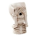 thumbnail image 3 of Jardinière en Résine Durable Design Moderne avec Trous Sculpture Triple Squelette Trois Singes Motif pour Décoration Intérieure Extérieure Jardin Halloween, 3 of 6