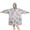 Pioneer Flower Floral-1, variant on Wearable Oversized Blanket,Pioneer Flower Floral Print Pattern Wearable Blanket Hoodie for Adults,Cozy Hooded Blankets with Super Pockets,Super Warm Fuzzy Pullover for Women & Men