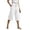 White, variant on NinXxx Women's Loose Fit Lightweight Cropped Capri Trousers Comfort Style White XXXL