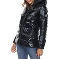 thumbnail image 4 of White Mark Women's Metallic Hooded Puffer Coat, 4 of 6