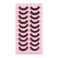 thumbnail image 1 of 10 pares de pestañas autoadhesivas reutilizables sin necesidad de pegamento o delineador de ojos ext Tomshoo Pestañas postizas, 1 of 2