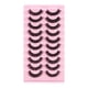 thumbnail image 1 of 10 pares de pestañas autoadhesivas reutilizables sin necesidad de pegamento o delineador de ojos ext Tomshoo Pestañas postizas, 1 of 2