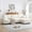 Cream, variant on LQLI 110" Modular Sectional Sofa, L Shape with Extra-Large Seat, Pull-line Design, Movable Ottoman, High Density Foam, Free Combination, Sturdy Metal&Wood Frame, Boucle Fabric