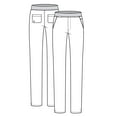 thumbnail image 6 of Adar Pro Scrubs For Women - Skinny Leg Yoga Scrub Pants, 6 of 7