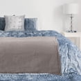 thumbnail image 6 of Luxury Sherpa Knit Throw Blanket 50" x 60", Home Decorative Blanket for Sofa Couch Chair All Season TV Blanket | Super Soft, Warm, Waffle Weave Knit | Catalonia series by Tirrinia, Grey, 6 of 7