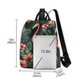 thumbnail image 3 of FORMRS Women's Travel Backpack Purse Anti-Theft Hidden Pockets Casual Shoulder Bag, Red Flamingo Pattern, 3 of 7