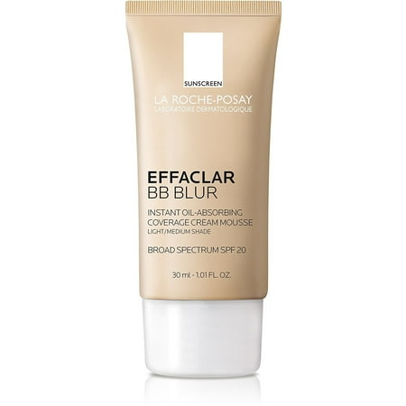 Laroche Posay Sun Protection Cream - La Roche-Posay Effaclar BB Blur, Oil-Free BB Cream w/ SPF 20, Light/Medium Shade