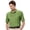 Green Clover, variant on Monterey Club Men's Micro Link Texture Solid Golf Polo Shirt #1066
