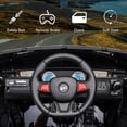 thumbnail image 5 of 12v7a 30w*2 Four-wheel drive leather seat one button start,forward and backward, high and low speed, music, front light, power display, two doors can open, 2.4G R/C, seat belt four wheel absorber, 5 of 16