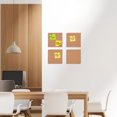 thumbnail image 2 of Shisuyan 6 Pcs Cork Board Cork Bulletin Board Square Cork Message Board Square Decorative Cork Pin Board for Wall, 2 of 8