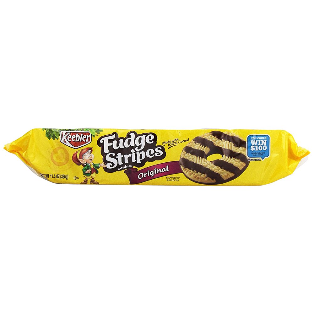 Keebler, Fudge Shoppe Fudge Stripes Cookies, 11.5 oz