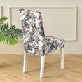 thumbnail image 4 of Chair Slipcover for Dining Room,Super Fit Parsons Chair Cover Removable Washable Anti-Dust Soft Spandex Printed Stretchy Chair Protector for Hotel Living Room Kitchen-2 Pcs-H, 4 of 8