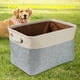 thumbnail image 3 of Wdftyju Cesta de almacenamiento de lino plegable de lona, ​​lavable, para ropa de mascotas, zapatos, estuche con asa Wdftyju 5fc2ym8ad6ju0py4, 3 of 9