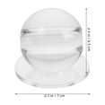 thumbnail image 2 of OUNONA Pool Balls Billiard Set Billiards Cue Ball Transparent 1Set 2.8*2.8*2.6in, 2 of 8