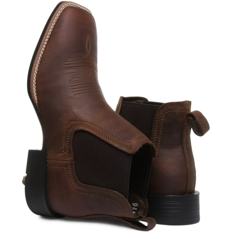 Ariat Men's Booker Ultra Western Boot (8, Distressed Tan