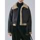 thumbnail image 1 of -Chaqueta Vintage de piel de cordero sintética para mujer, abrigo grueso y cálido con cremallera empalmada, prendas de vestir con cinturón, Otoño e Invierno, 1 of 5