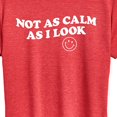 thumbnail image 3 of Instant Message - Not As Calm As I Look - Women's Short Sleeve Graphic T-Shirt, 3 of 6