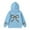Light Blue, variant on Byoo Little Girls Character Clothing Long Sleeve Solid Bow Print Hooded Pullover Sweatshirt Girls Oversized Casual Clothes